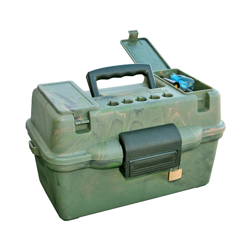 MTM Deluxe Dual Gauge Flip-Top Shotshell Box with Handle 12 or 20 Gauge 2-3/4", 3" 100-Round Camo